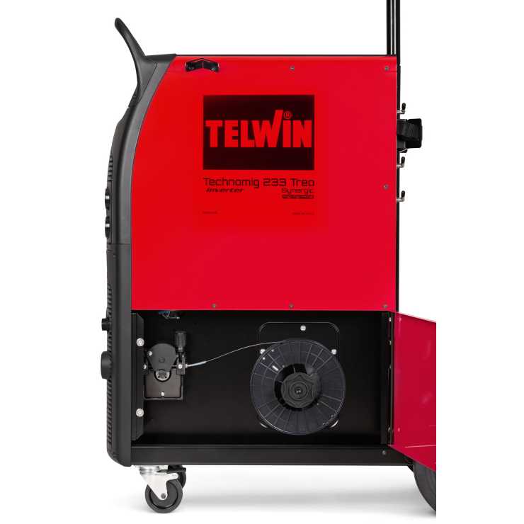 Telwin Inverter Μηχανή Συγκόλλησης Technomig 233 Treo Synergic 816965