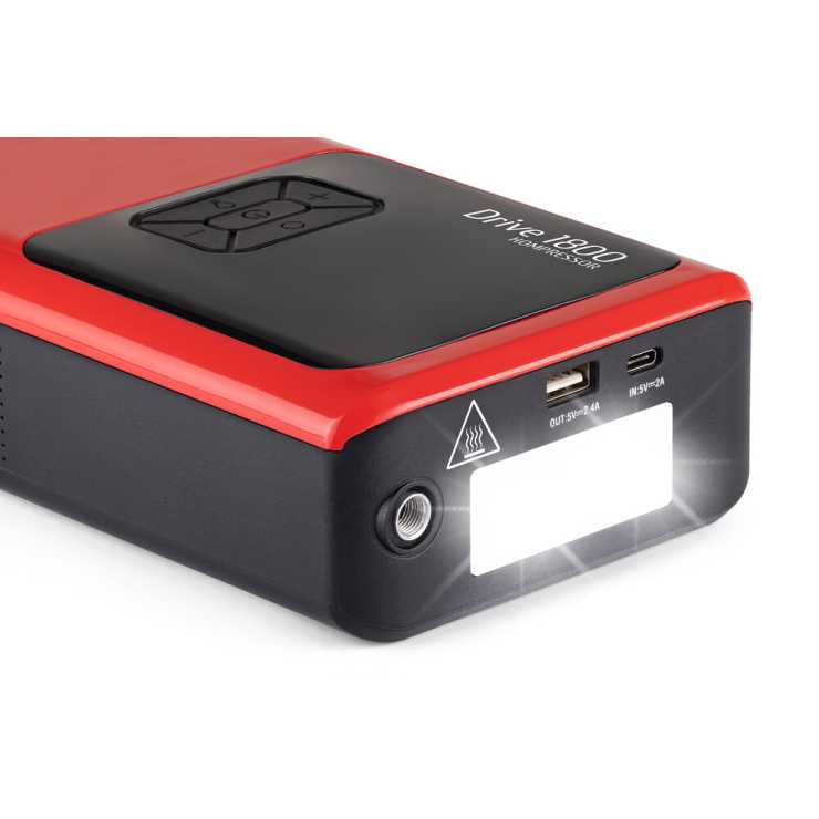 Telwin Συμπαγής Πολυλειτουργικός Εκκινητής Ανάγκης 12V, Αεροσυμπιεστής & Powerbank Drive 1800 Kompressor 829575