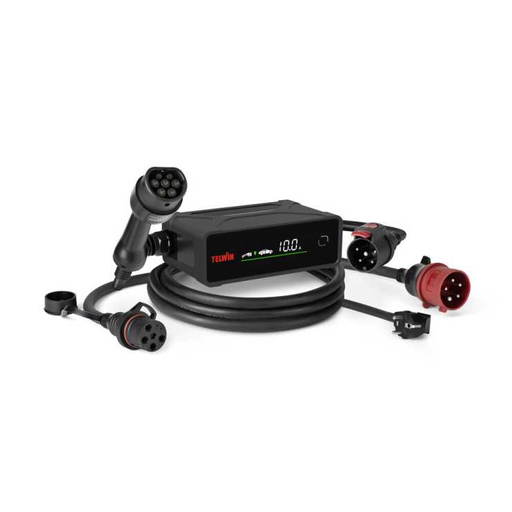 Telwin Φορητός Σταθμός Φόρτισης Ηλεκτρικών Οχημάτων Mastercharge Flex 22 893008