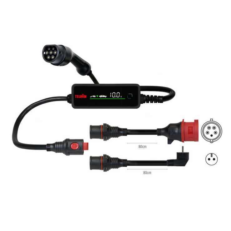 Telwin Φορητός Σταθμός Φόρτισης Ηλεκτρικών Οχημάτων Mastercharge Flex 22 893008