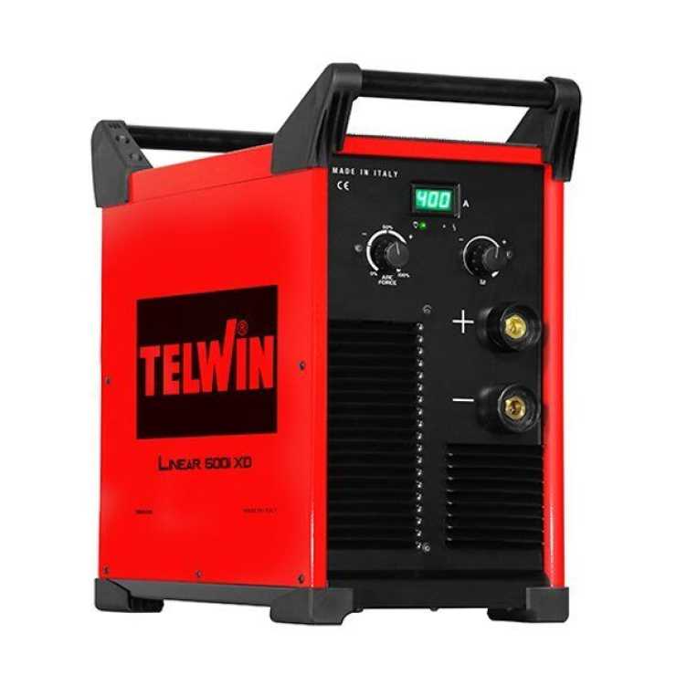 TELWIN Μηχανή συγκόλλησης ηλεκτρόδιου συνεχούς ρεύματος (DC) και TIG με Scratch LINEAR 500I XD 816185