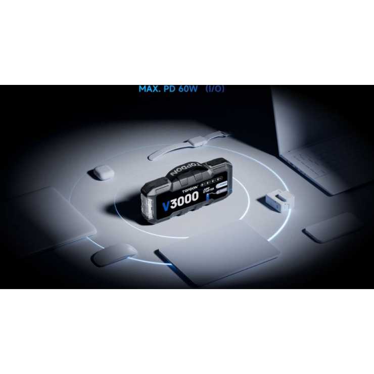 Topdon Εκκινητής λιθίου 3000A V3000