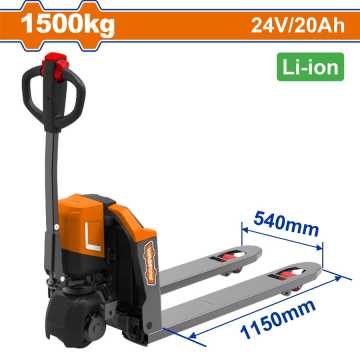 WADFOW ΗΛΕΚΤΡΙΚΟ ΠΑΛΕΤΟΦΟΡΟ 1.500Kg / Li-ion 24V-20Ah (WNHLR15)