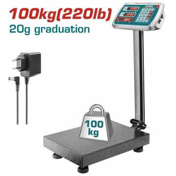 Total Ηλεκτρονικη Ζυγαρια 100Kg (Tesa31001) Total Ηλεκτρονικη Ζυγαρια 100Kg (Tesa31001)