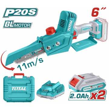 Total Σετ Αλυσοπριονο Κλαδευτικο Μπαταρίας Li-Ion 20V / 2Ah / 2 Μπαταριες Σε Βαλιτσα (Tgsli20686) Total Σετ Αλυσοπριονο Κλαδευτικο Μπαταρίας Li-Ion 20V / 2Ah / 2 Μπαταριες Σε Βαλιτσα (Tgsli20686)