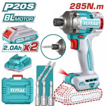 TOTAL ΕΠΑΓΓ. ΠΑΛΜΙΚΟ ΚΑΤΣΑΒΙΔΙ ΜΠΑΤ. Li-ion 20V 285Nm TIRLI2028E