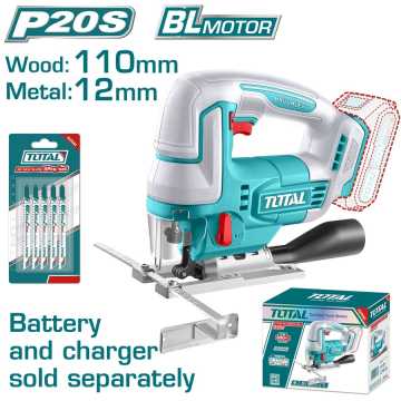 TOTAL ΕΠΑΓΓ. ΣΕΓΑ ΜΠΑΤ. Li-ion 20V ΧΩΡΙΣ ΜΠΑΤΑΡΙΑ & ΦΟΡΤΙΣΤΗ (TJSLI1008)