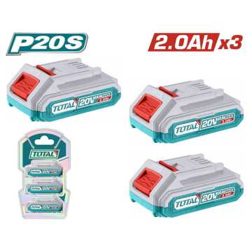 Total Σετ 3Τεμ Μπαταρίας Tfbli2001 Li-Ion 20V / 2Ah (Tosli240311E) Total Σετ 3Τεμ Μπαταρίας Tfbli2001 Li-Ion 20V / 2Ah (Tosli240311E)