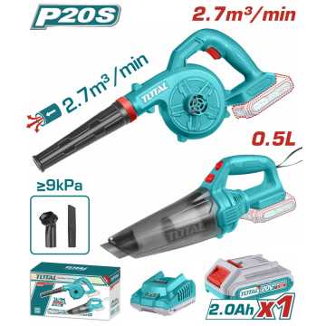 TOTAL ΣΕΤ ΦΥΣΗΤΗΡΑΣ + ΣΚΟΥΠΑΚΙ ΜΠΑΤ. Li-ion 20V / 2Ah / 1 ΜΠΑΤ (TOSLI240998E) TOTAL ΣΕΤ ΦΥΣΗΤΗΡΑΣ + ΣΚΟΥΠΑΚΙ ΜΠΑΤ. Li-ion 20V / 2Ah / 1 ΜΠΑΤ (TOSLI240998E)