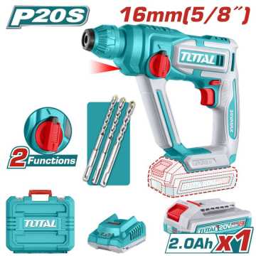 TOTAL ΠΝΕΥΜΑΤΙΚΟ ΠΙΣΤΟΛΕΤΟ ΜΠΑΤ. Li-ion 20V / 2Ah / 1 ΜΠΑΤ (TRHLI201681E) TOTAL ΠΝΕΥΜΑΤΙΚΟ ΠΙΣΤΟΛΕΤΟ ΜΠΑΤ. Li-ion 20V / 2Ah / 1 ΜΠΑΤ (TRHLI201681E)