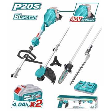 Total Πολυμηχανημα 4 Σε 1  Μπαταρίας Li-Ion 2X20V(40V) / 4Ah / 2 Μπαταρίας Bl Motor (Tstli2040386) Total Πολυμηχανημα 4 Σε 1  Μπαταρίας Li-Ion 2X20V(40V) / 4Ah / 2 Μπαταρίας Bl Motor (Tstli2040386)
