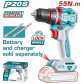 TOTAL ΕΠΑΓΓ. ΔΡΑΠΑΝΟΚΑΤΣΑΒΙΔΟ ΜΠΑΤ. Li-ion 20V / 55Nm BL Motor ΧΩΡΙΣ ΜΠΑΤ & ΦΟΡΤΙΣΤΗ (TDLI205581)