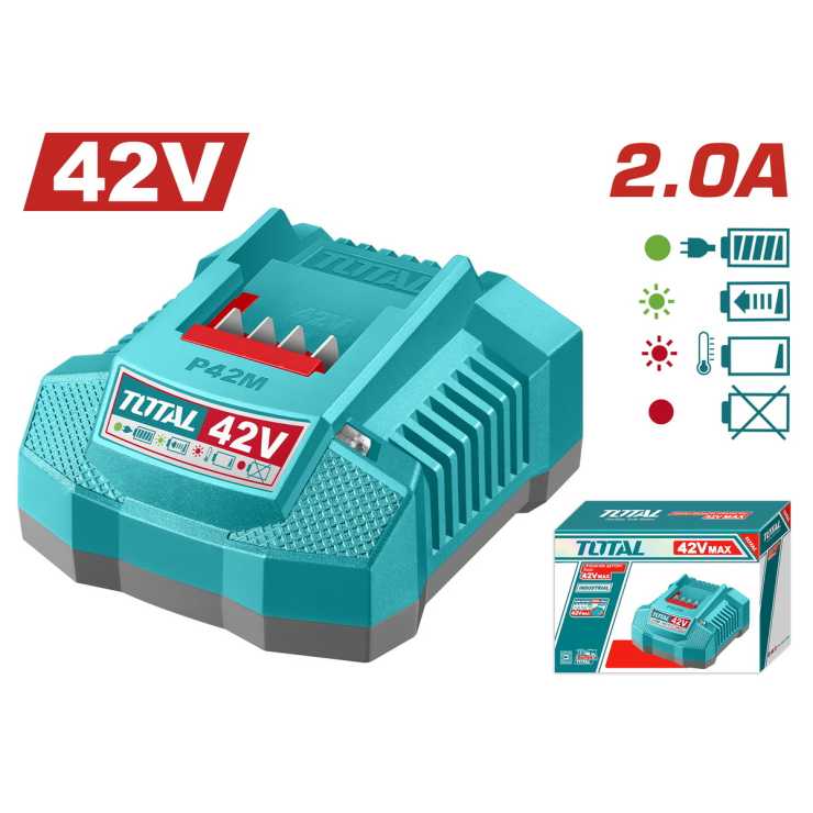 TOTAL ΕΠΑΓΓ. ΦΟΡΤΙΣΤΗΣ 2Α ΓΙΑ ΜΠΑΤΑΡΙΕΣ Li-ion 42V (TFCLI42021E)