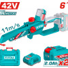 TOTAL ΕΠΑΓΓ. ΣΕΤ ΑΛΥΣΟΠΡΙΟΝΟ ΚΛΑΔ. ΜΠΑΤ. Li-ion 42V / 6"/ 2Ah / 2 ΜΠΑΤ BL Motor (TGSLI42681E)