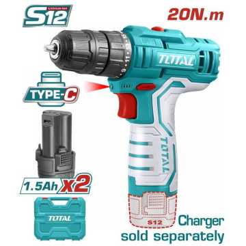 TOTAL ΔΡΑΠΑΝΟΚΑΤΣΑΒΙΔΟ ΜΠΑΤ. Li-ion 12V / 1.5Ah / 20Nm / 2 ΜΠΑΤ Type C (TDLI12328) TOTAL ΔΡΑΠΑΝΟΚΑΤΣΑΒΙΔΟ ΜΠΑΤ. Li-ion 12V / 1.5Ah / 20Nm / 2 ΜΠΑΤ Type C (TDLI12328)
