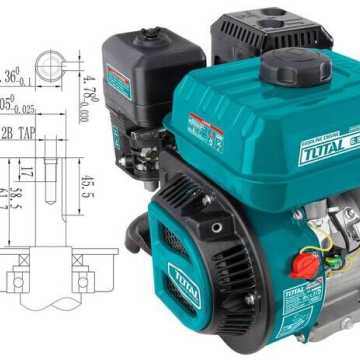 TOTAL Κινητήρας βενζίνης 196cc – 6.5HP Σφήνα (TGEN16821)
