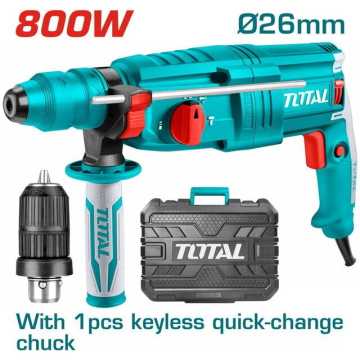 TOTAL ΠΙΣΤΟΛΕΤΟ ΠΕΡΙΣΤΡ. - ΣΚΑΠΤΙΚΟ SDS-PLUS 800W ΜΕ ΤΑΧΥΤΣΟΚ (TH308268-2) TOTAL ΠΙΣΤΟΛΕΤΟ ΠΕΡΙΣΤΡ. - ΣΚΑΠΤΙΚΟ SDS-PLUS 800W ΜΕ ΤΑΧΥΤΣΟΚ (TH308268-2)