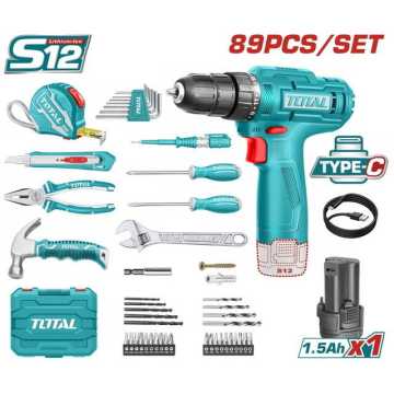 TOTAL ΣΕΤ ΔΡΑΠΑΝΟΚΑΤΣΑΒΙΔΟ ΜΠΑΤ. Li-ion 12V / 1.5Ah 89ΤΕΜ Type C (THKTHP10892) TOTAL ΣΕΤ ΔΡΑΠΑΝΟΚΑΤΣΑΒΙΔΟ ΜΠΑΤ. Li-ion 12V / 1.5Ah 89ΤΕΜ Type C (THKTHP10892)