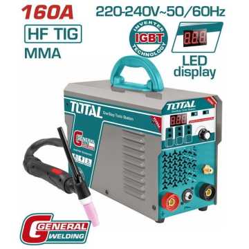 TOTAL ΗΛΕΚΤΡΟΚΟΛΛΗΣΗ INVERTER TIG/MMA 230V / 160A ΜΕ ΑΕΡΙΟ (TIG1601) TOTAL ΗΛΕΚΤΡΟΚΟΛΛΗΣΗ INVERTER TIG/MMA 230V / 160A ΜΕ ΑΕΡΙΟ (TIG1601)