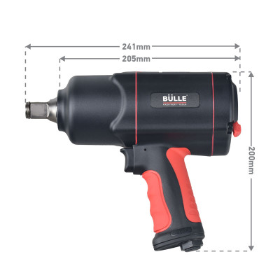 BULLE ΑΕΡΟΚΛΕΙΔΟ 3/4" 3000 Nm PROFESSIONAL (HD) ΔΙΠΛΟ ΣΦΥΡΙ ΜΕ ΣΩΜΑ COMPOSITE 47807