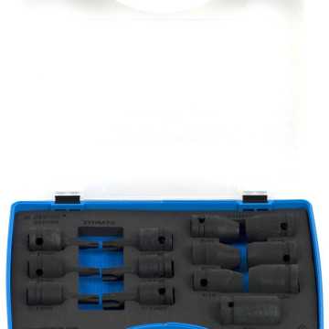 UNIOR Συλλογή από καρυδάκια αέρος 1/2" εξωτερικού και εσωτερικού προφίλ TORX σε μεταλλική κασετίνα 615227