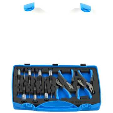 UNIOR Συλλογή κατσαβιδιών και πενσοειδών σε πλαστική κασετίνα 621692