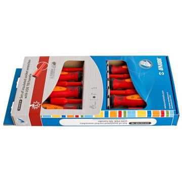 UNIOR Συλλογή από μονωμένα κατσαβίδια καρυδάκι με χειρολαβή VDE TBI 617050