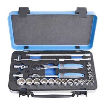 UNIOR Συλλογή από καρυδάκια 3/8" σε μεταλλική κασετίνα 617117