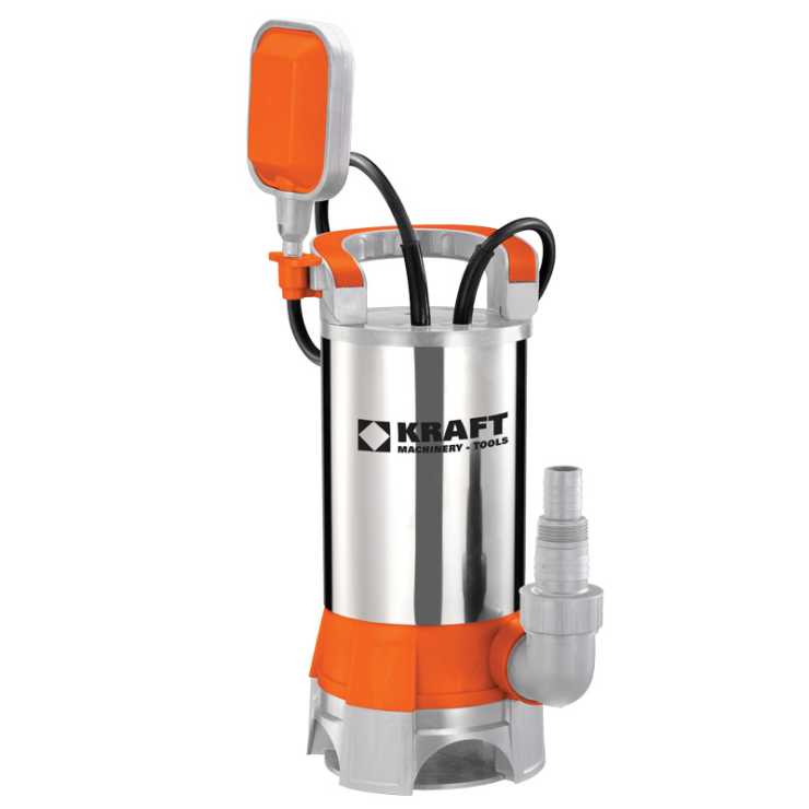 KRAFT ΑΝΤΛΙΑ ΥΠΟΒΡΥΧΙΑ ΑΚΑΘΑΡΤΩΝ 1100W ΙΝΟΧ 43533