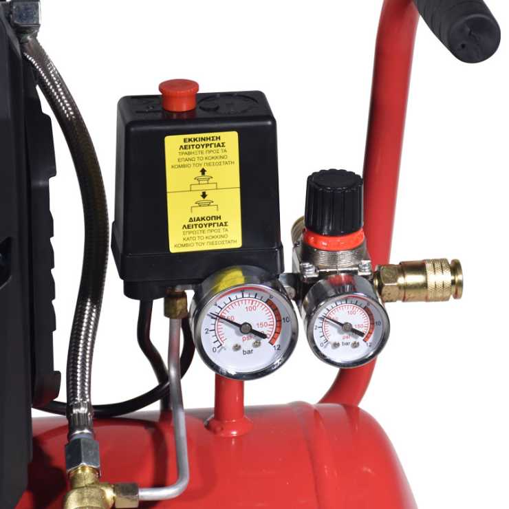 TOROS ΑΕΡΟΣΥΜΠΙΕΣΤΗΣ OILFREE ΧΑΜΗΛΟΥ ΘΟΡΥΒΟΥ (SEMISILENT) 24LT/2,0HP 602048