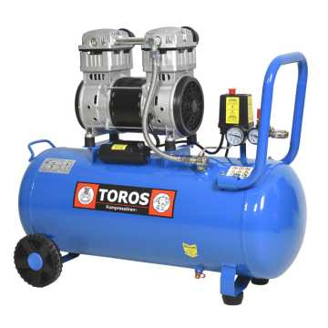 TOROS ΑΕΡΟΣΥΜΠΙΕΣΤΗΣ OILFREE ΧΑΜΗΛΟΥ ΘΟΡΥΒΟΥ (SILENT) 50LT/2,0HP 602088