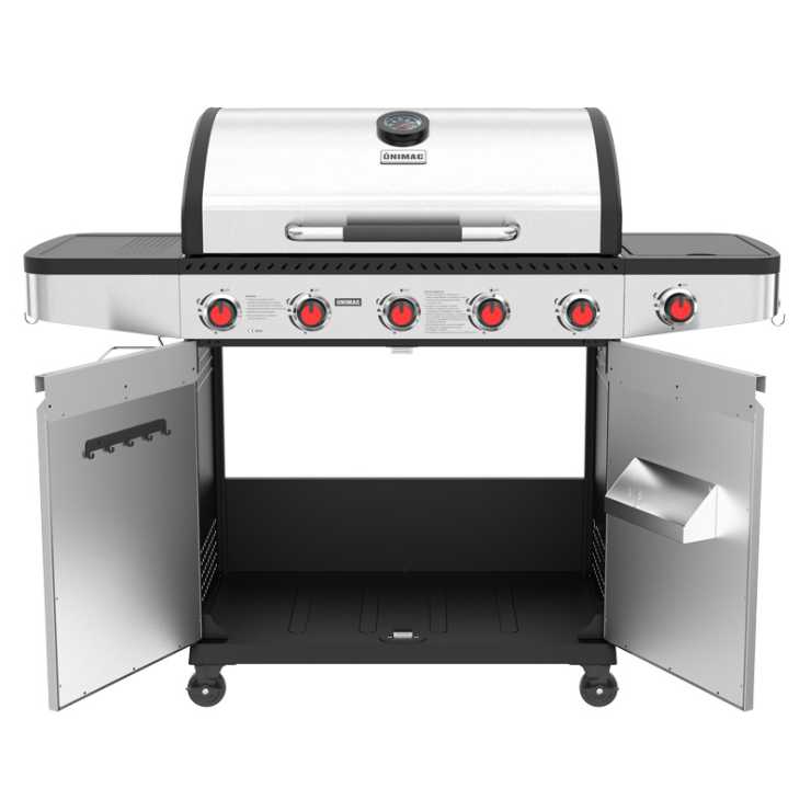 UNIMAC ΨΗΣΤΑΡΙΑ ΥΓΡΑΕΡΙΟΥ INOX BBQ PREMIUM LINE - 5 ΕΣΤΙΕΣ ΚΑΙ 1 ΠΛΑΪΝΟ ΜΑΤΙ 661318