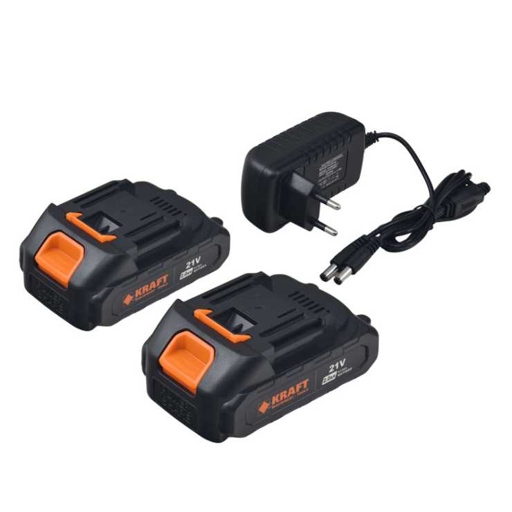KRAFT ΨΑΛΙΔΙ ΚΛΑΔΕΜΑΤΟΣ ΜΠΑΤΑΡΙΑΣ 40mm 21V 2x2Ah 691167