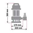 KRAFT ΑΝΤΛΙΑ ΥΠΟΒΡΥΧΙΑ ΑΚΑΘΑΡΤΩΝ 1100W 43574
