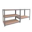ΡΑΦΙΕΡΑ ΜΕΤΑΛΛΙΚΗ 75x30x172 ΓΑΛΒ. 75kg 5 ΡΑΦΙΑ MDF 610417