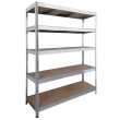 ΡΑΦΙΕΡΑ ΜΕΤΑΛΛΙΚΗ 100x50x200 ΓΑΛΒ. 300kg 5 ΡΑΦΙΑ MDF 610418