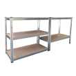 ΡΑΦΙΕΡΑ ΜΕΤΑΛΛΙΚΗ 100x50x200 ΓΑΛΒ. 300kg 5 ΡΑΦΙΑ MDF 610418