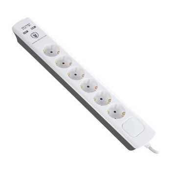 BULLE ΠΟΛΥΠΡΙΖΟ ΜΕ ΠΡΟΣΤΑΣΙΑ 6 ΘΕΣΕΩΝ 1,5m +2x USB 607052 BULLE ΠΟΛΥΠΡΙΖΟ ΜΕ ΠΡΟΣΤΑΣΙΑ 6 ΘΕΣΕΩΝ 1,5m +2x USB 607052