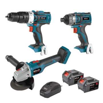 BULLE 18V BRUSHLESS ΣΕΤ ΕΡΓΑΛΕΙΩΝ ΜΕ ΤΑΧΥΦΟΡΤΙΣΤΗ 4.5Α ΚΑΙ 2 ΜΠΑΤΑΡΙΕΣ ΛΙΘΙΟΥ 4Ah 633357 BULLE 18V BRUSHLESS ΣΕΤ ΕΡΓΑΛΕΙΩΝ ΜΕ ΤΑΧΥΦΟΡΤΙΣΤΗ 4.5Α ΚΑΙ 2 ΜΠΑΤΑΡΙΕΣ ΛΙΘΙΟΥ 4Ah 633357