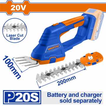 WADFOW ΨΑΛΙΔΙ ΓΚΑΖΟΝ & ΘΑΜΝΩΝ ΜΠΑΤΑΡΙΑΣ Li-ion 20V ΧΩΡΙΣ ΜΠΑΤΑΡΙΑ & ΦΟΡΤΙΣΤΗ (WJC1520) WADFOW ΨΑΛΙΔΙ ΓΚΑΖΟΝ & ΘΑΜΝΩΝ ΜΠΑΤΑΡΙΑΣ Li-ion 20V ΧΩΡΙΣ ΜΠΑΤΑΡΙΑ & ΦΟΡΤΙΣΤΗ (WJC1520)