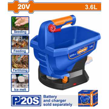 WADFOW ΔΙΑΣΚΟΡΠΙΣΤΗΣ ΣΠΟΡΩΝ ΜΠΑΤ. Li-ion 20V ΧΩΡΙΣ ΜΠΑΤΑΡΙΑ & ΦΟΡΤΙΣΤΗ (WLSS1520)