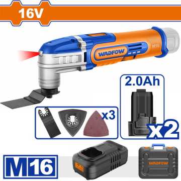 WADFOW ΠΟΛΥΕΡΓΑΛΕΙΟ ΜΠΑΤΑΡΙΑΣ Li-ion 16V / 2Ah / 2 ΜΠΑΤ (WMUM5012E)