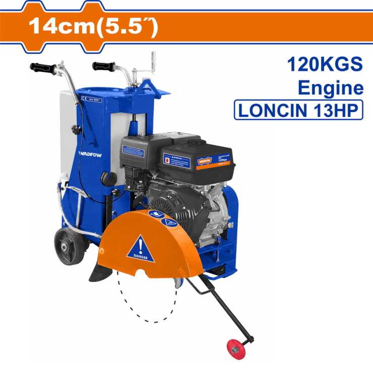 WADFOW ΑΣΦΑΛΤΟΚΟΠΤΗΣ ΒΕΝΖΙΝΗΣ 9.6kW / 13HP / Φ-405mm (WQF2A16)