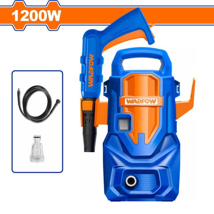 WADFOW ΠΛΥΣΤΙΚΟ ΝΕΡΟΥ 1.200W / 90 Bar / Brush Motor (WHP3A12)