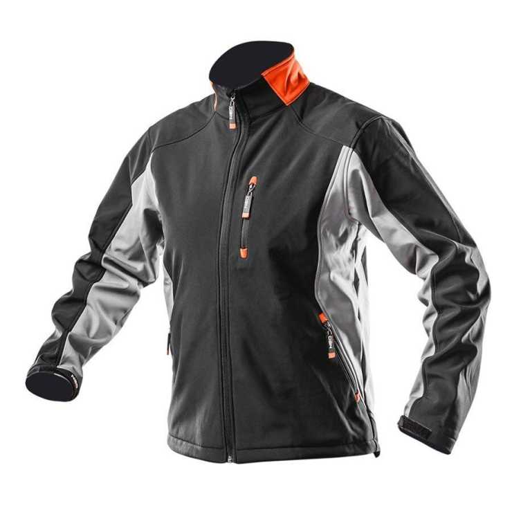 NEO TOOLS Μπουφάν εργασίας Softshell Μαύρο-Γκρι 81-550-XXL/58