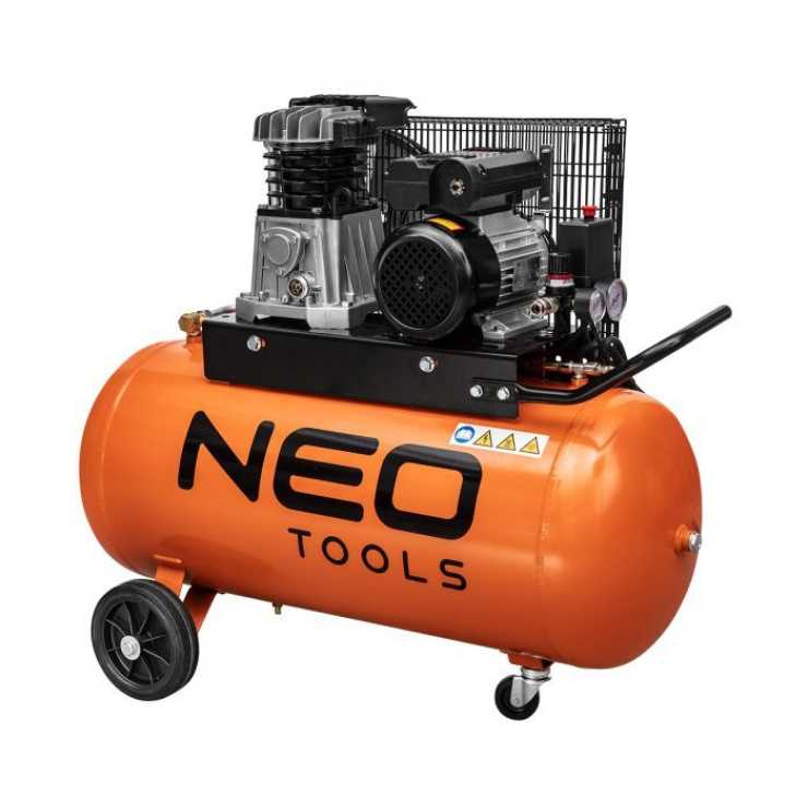 NEO TOOLS Αεροσυμπιεστής με ιμάντα 100lt/2Hp 12K030