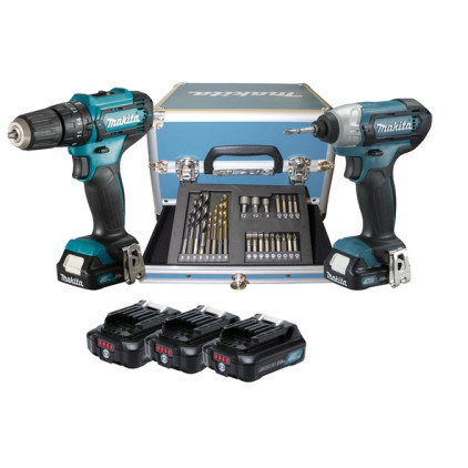 MAKITA Σετ Κρουστικό Δραπ/βιδο HP333D + Παλμικό Κατσαβίδι TD110D (3x2.0Ah) CLX228SAX2