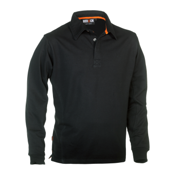 Troja Polo Long Sleeves BLACK