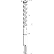 Bosch Τρυπάνι πιστολέτου 5.5mm SDS-plus-7X-2608576115