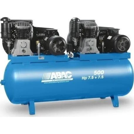 ABAC ΑΕΡΟΣΥΜΠΙΕΣΤΗΣ ΔΙΠΛΗΣ ΚΕΦΑΛΗΣ 900LT - 10HP + 10HP, PRO B7000 900 T7,5 V400 4116020810
